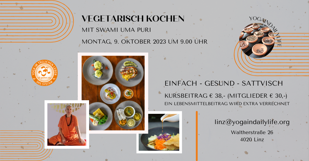 20231009 Vegetarisch Kochen mit Sw Uma Puri